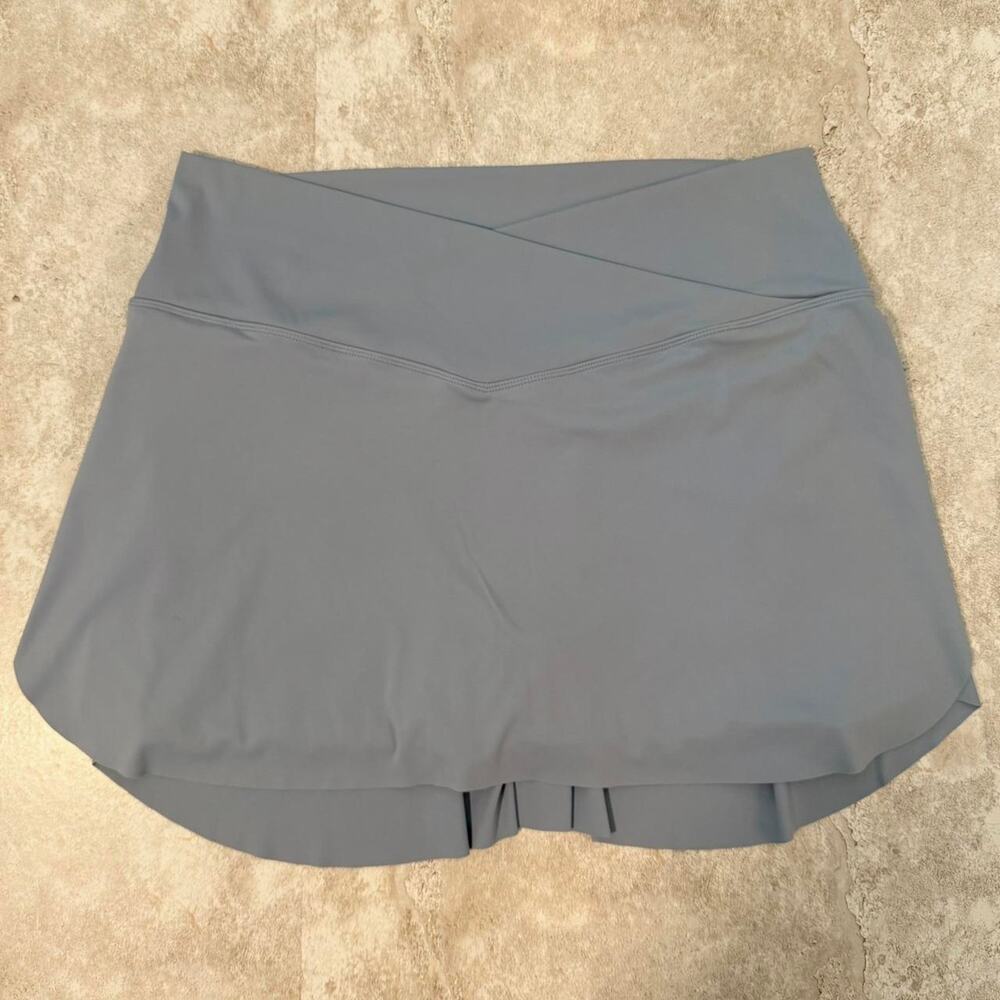 Sporty Tennis Crossover Mini Skort in Blue